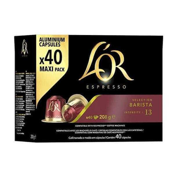 L'or Κάψουλες Espresso Barista Συμβατές Με Μηχανή Nespresso 40caps