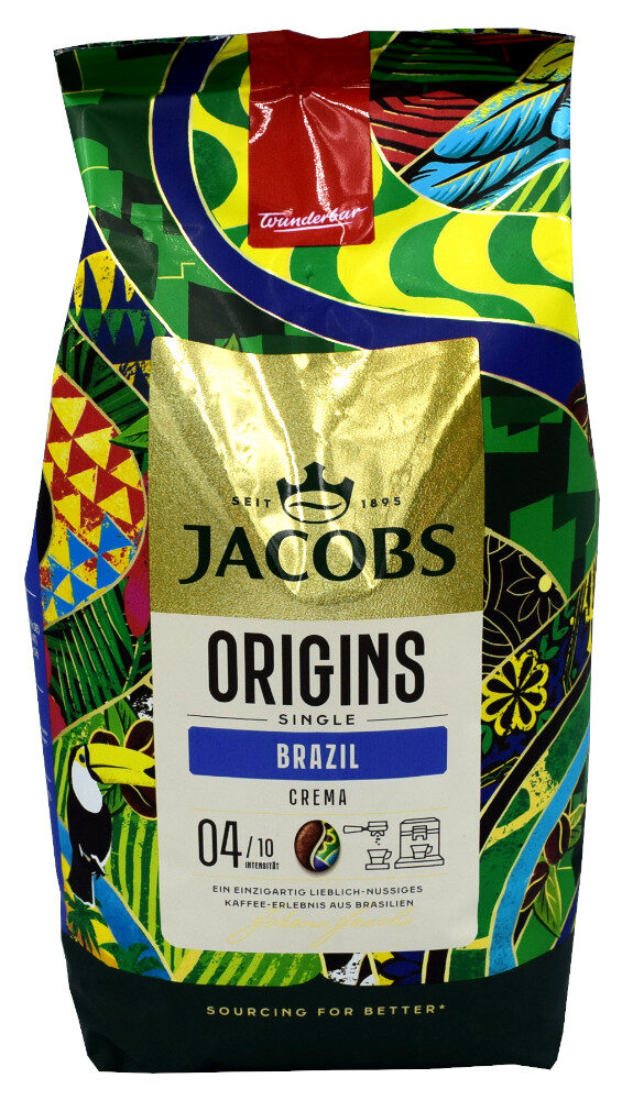 Jacobs Origins Brazil Καφές Espresso Arabica 1kg Σε Κόκκους