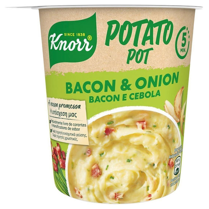 Knorr Snack Pot Πουρές 51gr (Μπέικον & Κρεμμύδι)