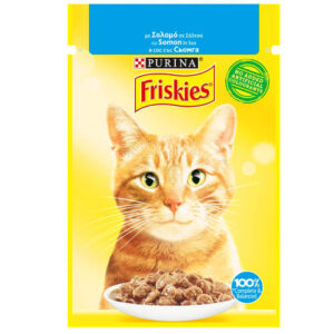 Friskies Γατοτροφή Φακελάκι 85gr - Σολομός σε Σάλτσα