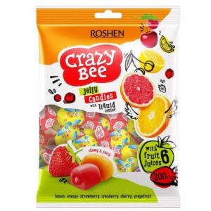 Roshen Crazy Bee Ζελεδάκια 200gr (6 Fruit Juices)