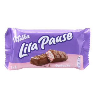 Milka Lila Pause 34gr (Φράουλα) (3x34gr)