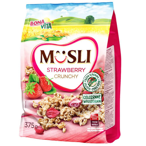 Bona Vita Crunchy Muesli 375gr (Φράουλα)