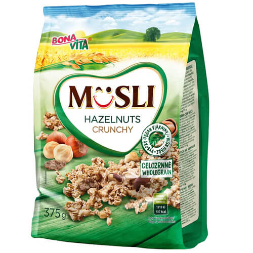 Bona Vita Crunchy Muesli 375gr (Φουντούκι)