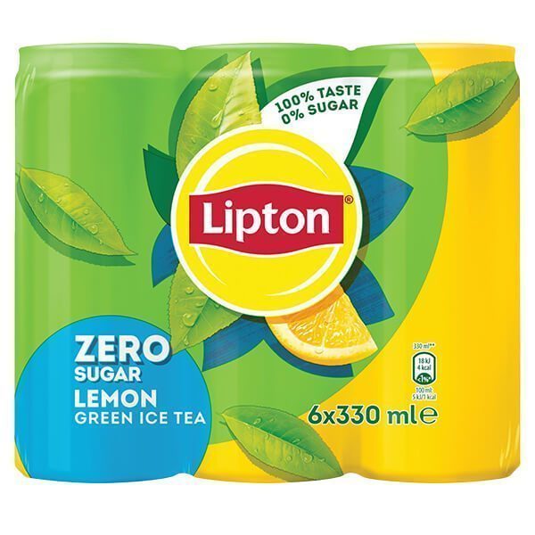 Lipton Ice Tea Χ.Ζ. 6x330ml (Πράσινο Τσάι με Λεμόνι)