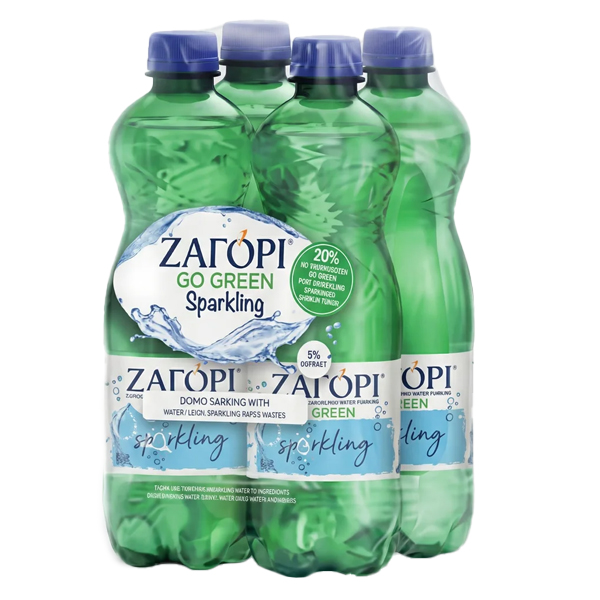 Ζαγόρι Ανθρακούχο Νερό 500ml (4 Pack)