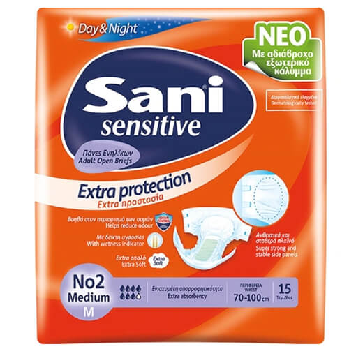 Sani Πάνες Ακράτειας No2 (15τεμ.) - Medium