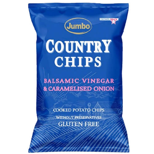 Jumbo Country Chips 150gr Βαλσάμικο & Καραμελωμένο Κρεμμύδι