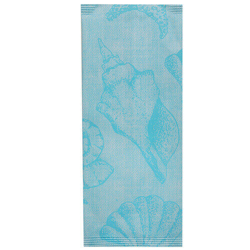 Κουβέρ Χαρτοπετσέτα 38x38cm Μπλε Κοχύλια Mediterraneo