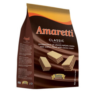 Tottis Amaretti Classic Γκοφρετάκια με Γέμιση Κρέμα Κακάο 125gr
