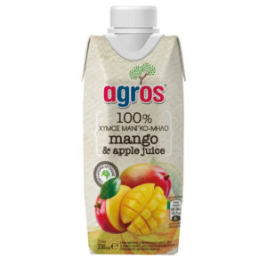 AGROS Χυμός 330ml (100% Μάνγκο - Μήλο)
