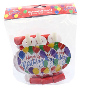 Σφυρίχτρα Balloons 6τμχ