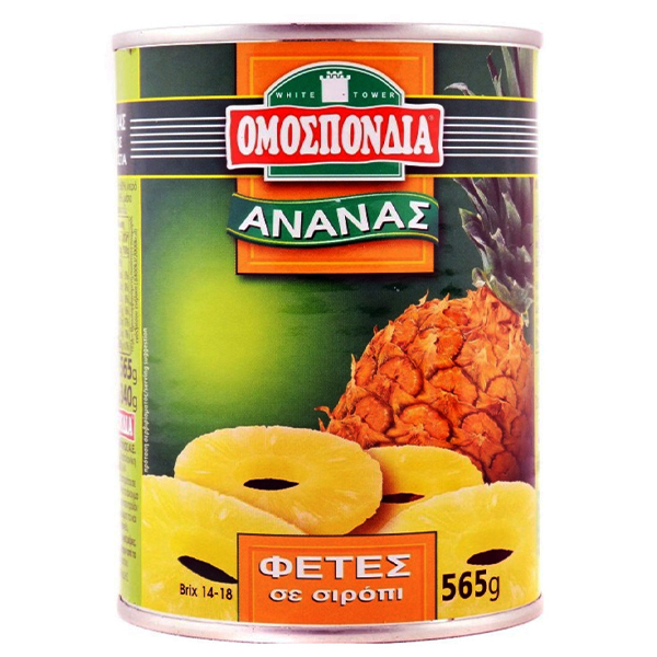 Ομοσπονδία Ανανάς Φέτες σε Σιρόπι 565gr
