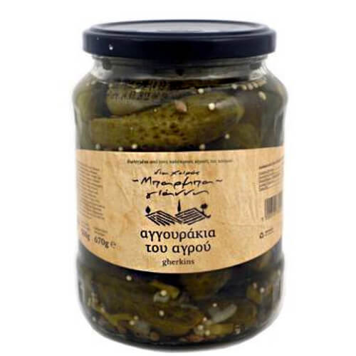 Μπάρμπα Γιάννης Αγγουράκια 670gr (Βάζο)