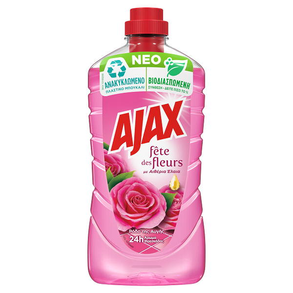 Ajax Καθαριστικό Πατώματος - 1lt (Ροδό Αυγής)