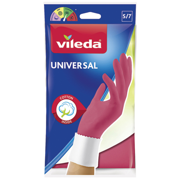 Vileda Γάντια Universal (Ροζ) (Small)