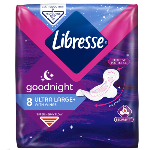 Libresse Σερβιέτες Ultra Large 8τεμ. (Night)