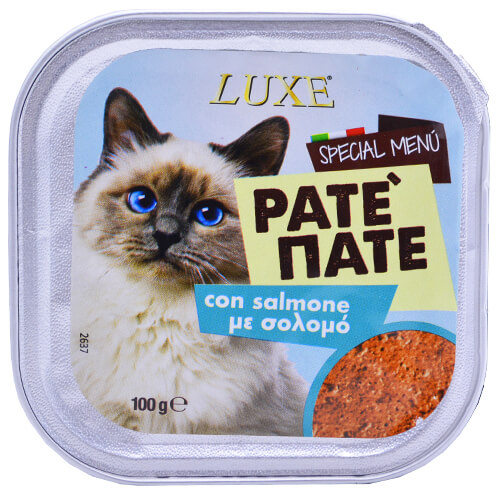 Γατοτροφή Pate Σολομός Luxe 100gr