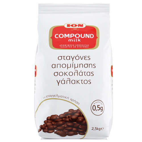 Σταγόνες Σοκολάτας Γάλακτος ΙΟΝ Compound 2,5kg