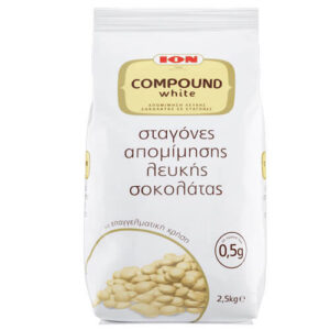 Ιόν Compound Σταγόνες Σοκολάτας Λευκή 2,5kg