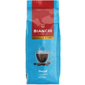 Bianchi Famiglia d'Oro Καφές σε Κόκκους Χωρίς Καφεΐνη 250gr