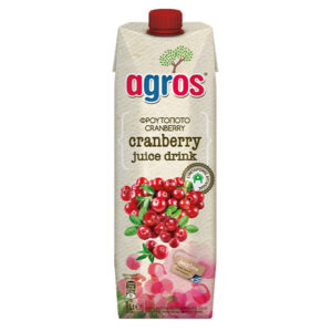 AGROS Χυμός 1lt - Cranberry Φρουτοποτό