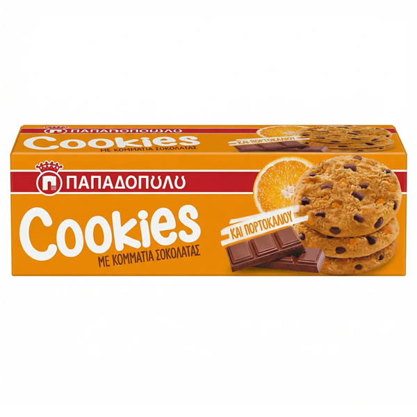 Παπαδοπούλου Cookies 180gr (Πορτοκάλι)