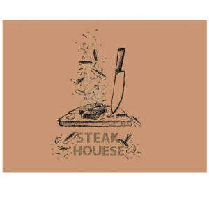 Σουπλά Κραφτ 30x40cm 500τεμ Steakhouse