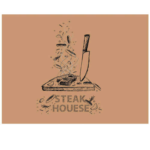 Σουπλά Κραφτ 30x40cm 500τεμ Steakhouse