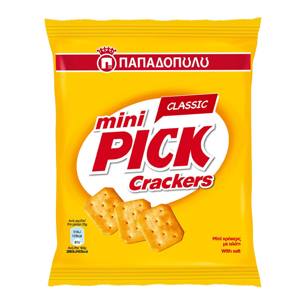 Παπαδοπούλου Mini Pick Crackers 70gr - Classic