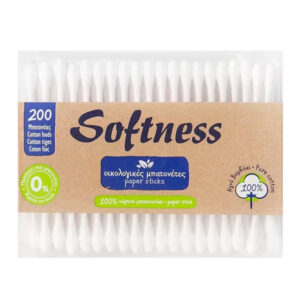 Softness Ωτοκαθαριστές 200τεμ. (Κασετίνα) (Paper Stick)