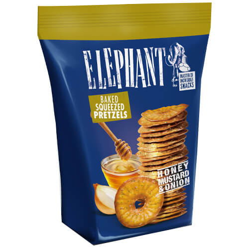Elephant Mini Pretzel 70gr (Μέλι & Μουστάρδα)