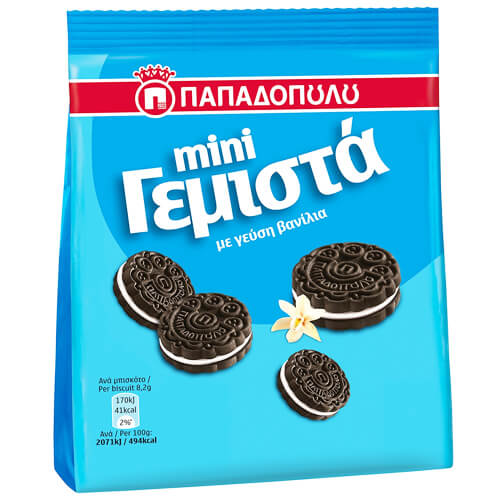 Παπαδοπούλου Γεμιστά Μίνι 90gr (Βανίλια)