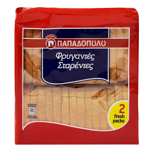 Παπαδοπούλου Φρυγανιές Σταρένιες 255gr