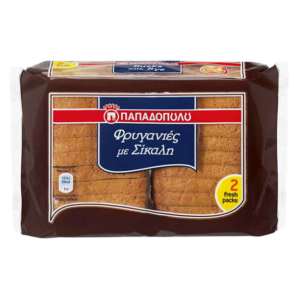 Παπαδόπουλου Φρυγανιές Σίκαλης 160gr