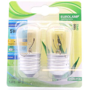 Eurolamp Λάμπα Νύχτος 5W - 2τμχ Blister 220-240V