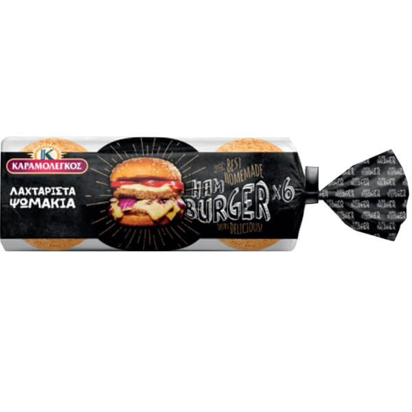 Καραμολέγκος Ψωμάκια Hamburger 480gr (6τεμ.)