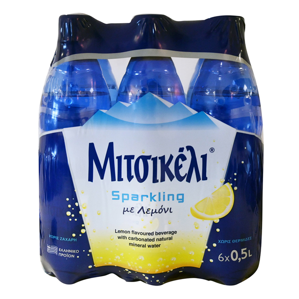 Βίκος Ανθρακούχο Μεταλλικό Νερό Λεμόνι 0.5lt (6pack)