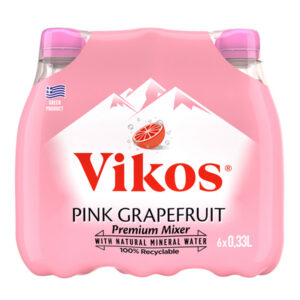 Vikos Premium Mixer Ροζ Γκρέιπφρουτ 6x330ml