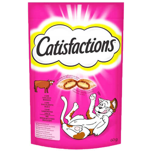 Catisfactions Γατοτροφή Κροκέτα 60gr (Μοσχάρι)