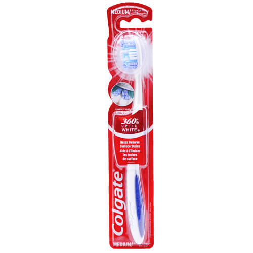 Colgate Οδοντόβουρτσα 360° Optic White Medium