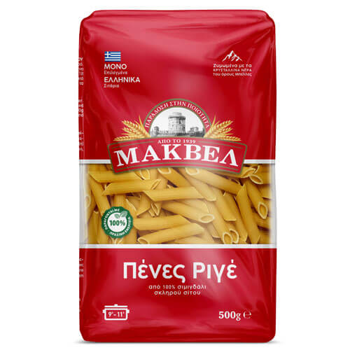 Μακβέλ Πένες Ριγέ 500gr