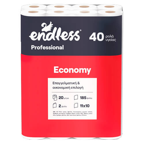 ENDLESS Χαρτί Υγείας Economy 2ply - 67gr x 40 Ρολά