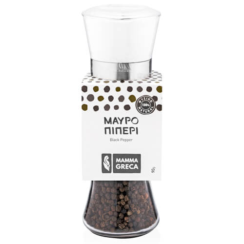 Mamma Greca Μαύρο Πιπέρι 90gr Βάζο Με Μύλο