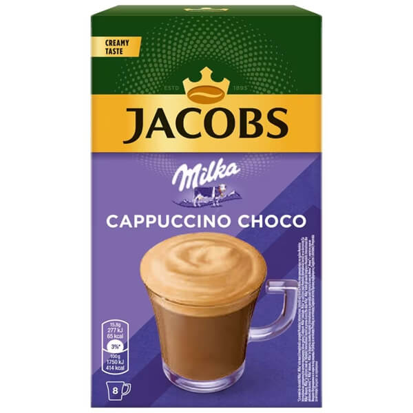 Jacobs Sticks Cappuccino Milka Choco 8 τεμ. x 15,8gr