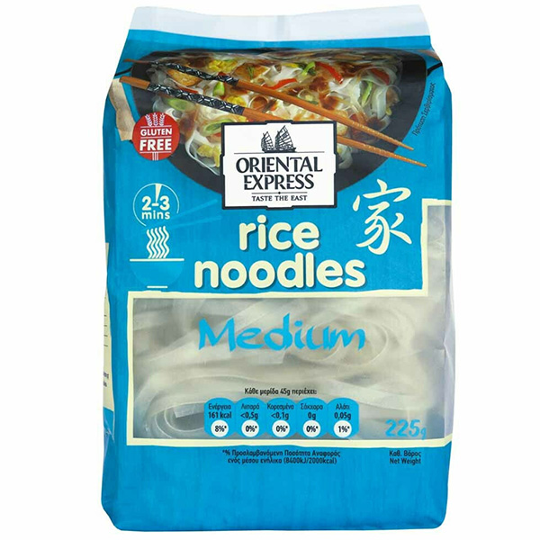 Oriental Express Noodles 225gr - Ρυζιού Πλατιά