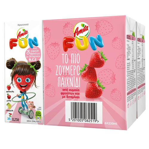 Amita Fun (6x250ml) - Κόκκινο
