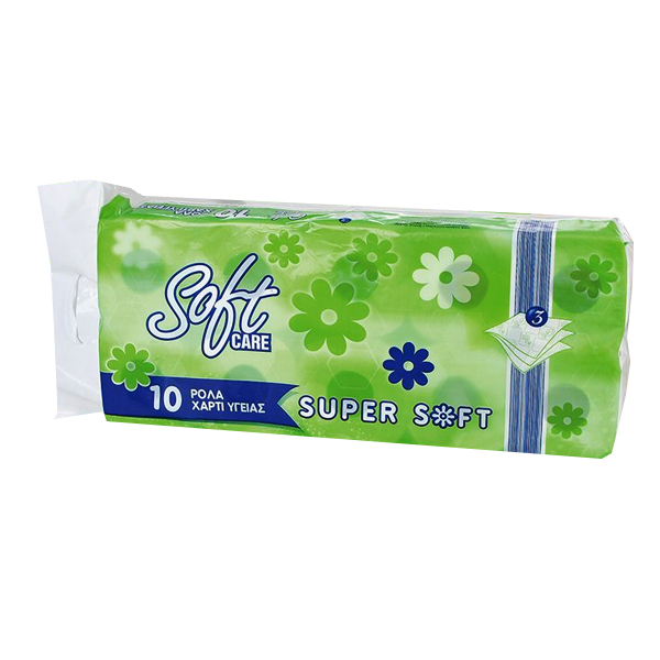Softcare Χαρτί Υγείας 10 Ρολά 3Φ 90gr