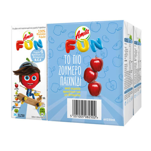 Amita Fun (6x250ml) Μπλε