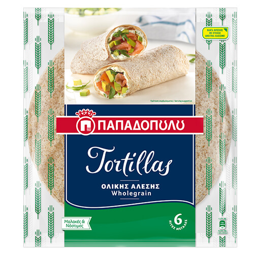 Παπαδοπούλου Τορτίγια Ολικής (6τμχ) - 360gr